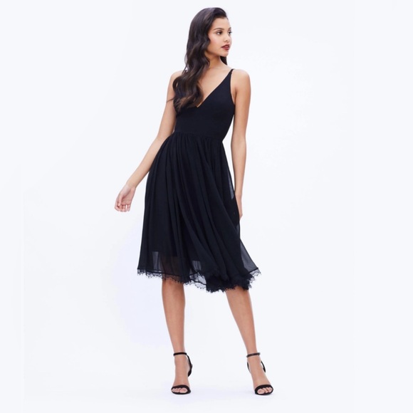 Dress the Population-Alicia Lace-Hem Dress - Picture 2 of 16